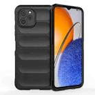 For Huawei nova Y61 Magic Shield TPU + Flannel Phone Case(Black) - 1