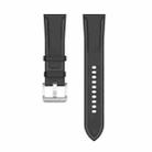 For Huawei Watch Buds/Xiaomi Watch S2 22mm Genuine Leather Watch Band(Black) - 3