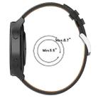 For Huawei Watch Buds/Xiaomi Watch S2 22mm Genuine Leather Watch Band(Black) - 5