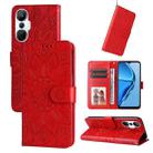 For Infinix Hot 20s Embossed Sunflower Leather Phone Case(Red) - 1