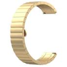 For Keep Band B4 16mm One-bead Steel Watch Band(Gold) - 1
