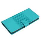For Huawei P10 Plus Diamond Embossed Skin Feel Leather Phone Case with Lanyard(Blue) - 4