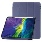 For iPad 10th Gen 10.9 2022 Deformation Transparent Acrylic Leather Tablet Case(Lavender Grey) - 1