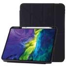 For iPad 10th Gen 10.9 2022 Deformation Transparent Acrylic Leather Tablet Case(Black) - 1