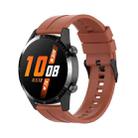 For Huawei Watch Buds 20mm Silicone Black Buckle Watch Band(Cabernet Orange) - 1