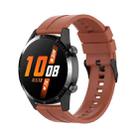 For Huawei Watch Buds 22mm Silicone Black Buckle Watch Band(Cabernet Orange) - 1