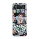 For Samsung Galaxy Z Flip4 5G Funny Oil Painting PC Phone Case(Pictorial) - 1