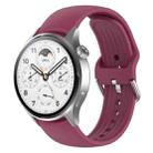 For Xiaomi Watch S2 22mm Solid Color Silicone Watch Band(Wine Red) - 1