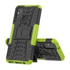 For Huawei Honor Play 9A Tire Texture Shockproof TPU+PC Protective Case with Holder(Green) - 1