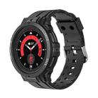 For Samsung Galaxy Watch 5 Pro 45mm Sport Integrated TPU Watch Band(Black) - 1