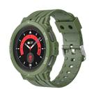 For Samsung Galaxy Watch 5 Pro 45mm Sport Integrated TPU Watch Band(Army Green) - 1