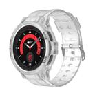 For Samsung Galaxy Watch 5 Pro 45mm Sport Integrated TPU Watch Band(Transparent) - 1