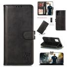 For Galaxy A71 Embossed Happy Cat Pattern Horizontal Flip Leather Case with Holder & Card Slots & Wallet(Black) - 1