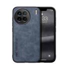 For vivo X90 Skin Feel Magnetic Leather Back Phone Case(Blue) - 1