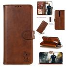 For OPPO A9 2020 Embossed Happy Cat Pattern Horizontal Flip Leather Case with Holder & Card Slots & Wallet(Brown) - 1