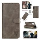 For Huawei P40 Pro Embossed Happy Cat Pattern Horizontal Flip Leather Case with Holder & Card Slots & Wallet(Grey) - 1