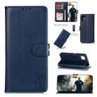 For Huawei P40 Lite Embossed Happy Cat Pattern Horizontal Flip Leather Case with Holder & Card Slots & Wallet(Blue) - 1