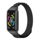 For Huawei Band 6 / Honor Band 6 MIJOBS Nylon Breathable Watch Band(Black) - 1