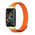 For Huawei Band 7 / 7 NFC MIJOBS Nylon Breathable Watch Band(Orange Gold) - 1