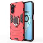 For Realme 10 4G Magnetic Ring Holder PC + TPU Phone Case(Red) - 1