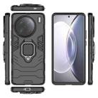For vivo X90 Pro 5G Magnetic Ring Holder PC + TPU Phone Case(Black) - 2