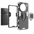 For vivo X90 Pro 5G Magnetic Ring Holder PC + TPU Phone Case(Black) - 4