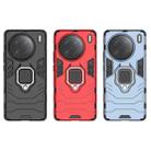 For vivo X90 Pro 5G Magnetic Ring Holder PC + TPU Phone Case(Black) - 6