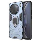 For vivo X90 Pro 5G Magnetic Ring Holder PC + TPU Phone Case(Navy Blue) - 1