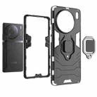 For vivo X90 Pro 5G Magnetic Ring Holder PC + TPU Phone Case(Navy Blue) - 4