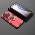 For vivo X90 Pro 5G Magnetic Ring Holder PC + TPU Phone Case(Red) - 5