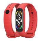 For Xiaomi Mi Band 7 / 6 / 5 MIJOBS Ripple Texture TPU Watch Band(Red) - 1