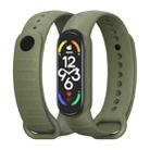 For Xiaomi Mi Band 7 / 6 / 5 MIJOBS Ripple Texture TPU Watch Band(Army Green) - 1