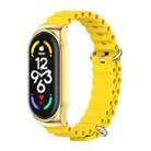 For Xiaomi Mi Band 6 / 5 / 4 / 3 MIJOBS CS Marine Silicone Breathable Watch Band(Yellow Gold) - 1