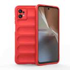 For Motorola Moto G32 Magic Shield TPU + Flannel Phone Case(Red) - 1
