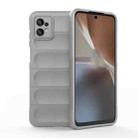 For Motorola Moto G32 Magic Shield TPU + Flannel Phone Case(Grey) - 1