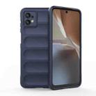 For Motorola Moto G32 Magic Shield TPU + Flannel Phone Case(Dark Blue) - 1