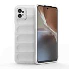 For Motorola Moto G32 Magic Shield TPU + Flannel Phone Case(White) - 1