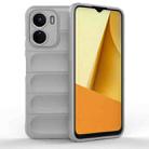 For vivo Y16 4G Global Magic Shield TPU + Flannel Phone Case(Grey) - 1