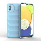 For Samsung Galaxy A03 Global Magic Shield TPU + Flannel Phone Case(Light Blue) - 1
