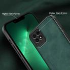 For Huawei Maimang 10 SE Lamba Skin Feel Leather Back Phone Case with Strap(Deep Green) - 6