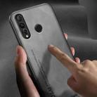 For Huawei nova 4 Lamba Skin Feel Leather Back Phone Case with Strap(Deep Green) - 3