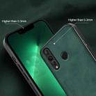 For Huawei nova 4 Lamba Skin Feel Leather Back Phone Case with Strap(Deep Green) - 6