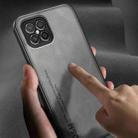 For Huawei nova 8 SE Lamba Skin Feel Leather Back Phone Case with Strap(Blue) - 3