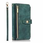 For iPhone SE 2022 / 2020 / 7 / 8 Dream 9-Card Wallet Zipper Bag Leather Phone Case(Green) - 2