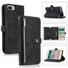 For iPhone 7 Plus / 8 Plus Dream 9-Card Wallet Zipper Bag Leather Phone Case(Black) - 1