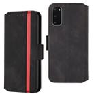 For Galaxy S20 Vintage Matte Oil-edge Horizontal Flip Leather Case with Bracket & Card Slots(Black) - 1