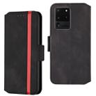 For Galaxy S20 Ultra Vintage Matte Oil-edge Horizontal Flip Leather Case with Bracket & Card Slots(Black) - 1