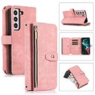 For Samsung Galaxy S21+ 5G Dream 9-Card Wallet Zipper Bag Leather Phone Case(Pink) - 1
