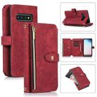 For Samsung Galaxy S10e Dream 9-Card Wallet Zipper Bag Leather Phone Case(Red) - 1