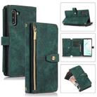 For Samsung Galaxy Note10 Dream 9-Card Wallet Zipper Bag Leather Phone Case(Green) - 1